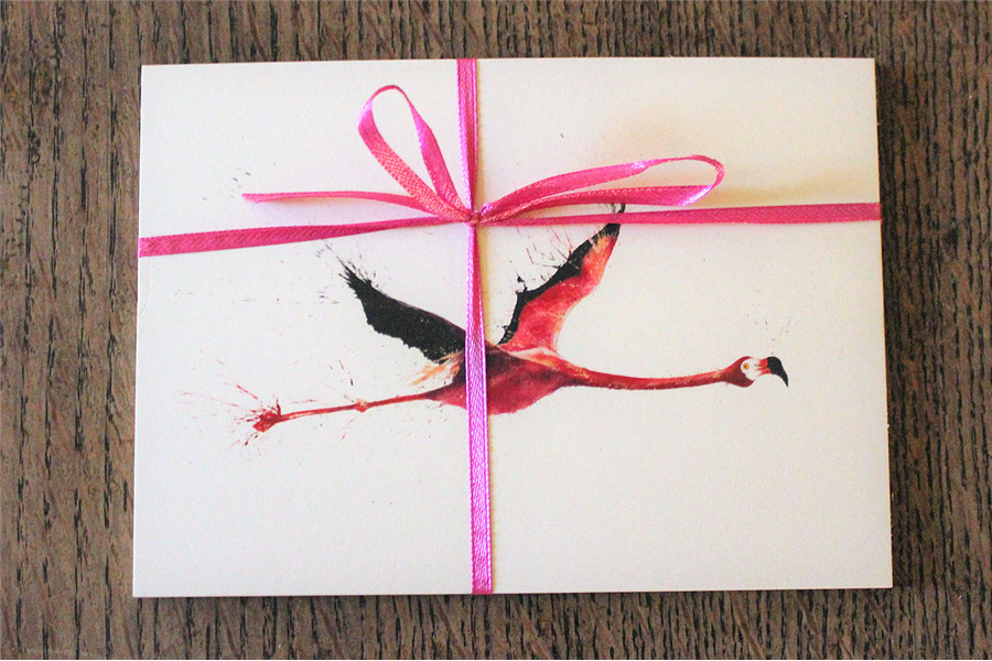 Flying Flamingo Postcard Set 1